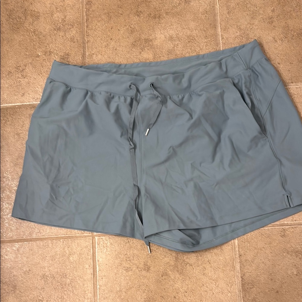 Old Navy Blue Athletic Shorts Lightweight Elastic Waist